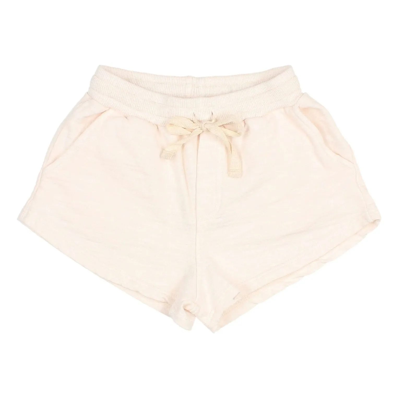 Búho Ecru Organic Cotton Fleece Shorts