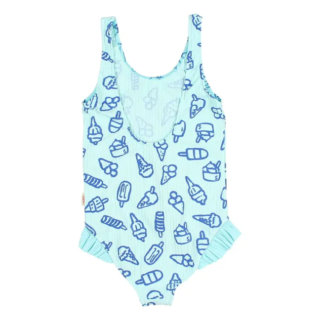 Glaces Ribbed Swimsuit | Aqua