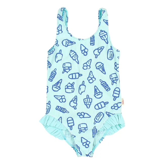 Glaces Ribbed Swimsuit | Aqua
