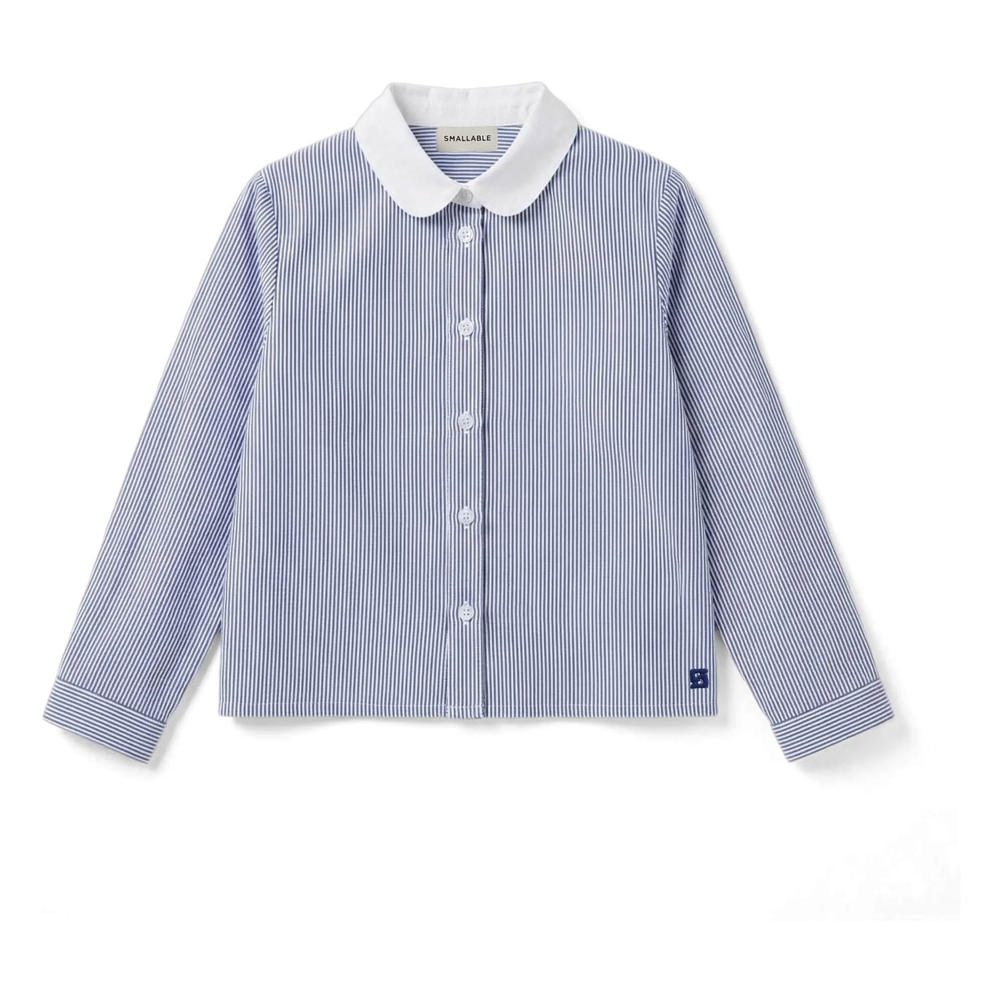 Smallable Kid Royal Blue Clia Striped Shirt