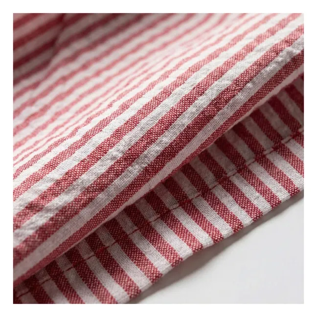 Jupe Melody Rayée | Rouge cerise