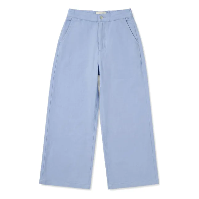 Paloma Wide Leg Pants | Pale blue