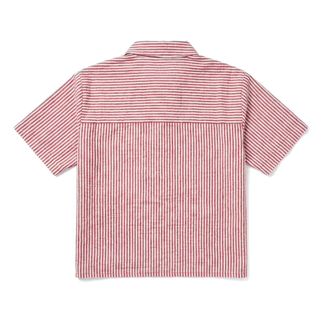 Camisa de rayas Sawyer | Rojo Cereza