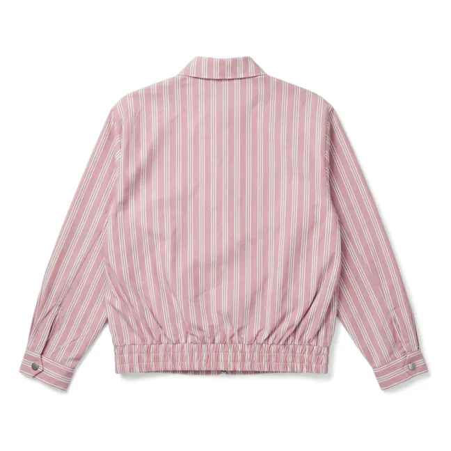 Veste Noah Rayée | Vieux Rose