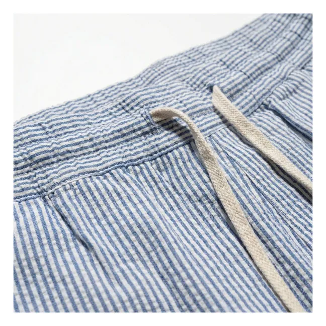 Pantalones cortos a rayas Tom | Azul Rey