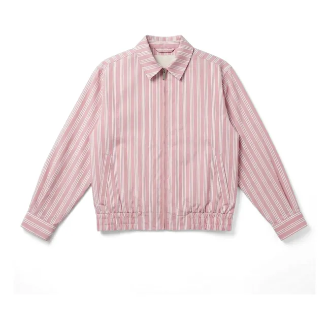 Veste Noah Rayée | Vieux Rose