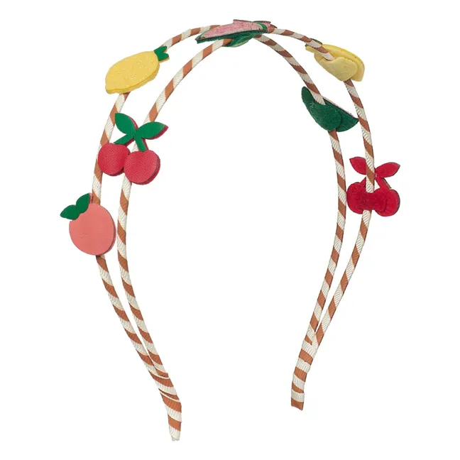 Double Fruits headband | Ecru