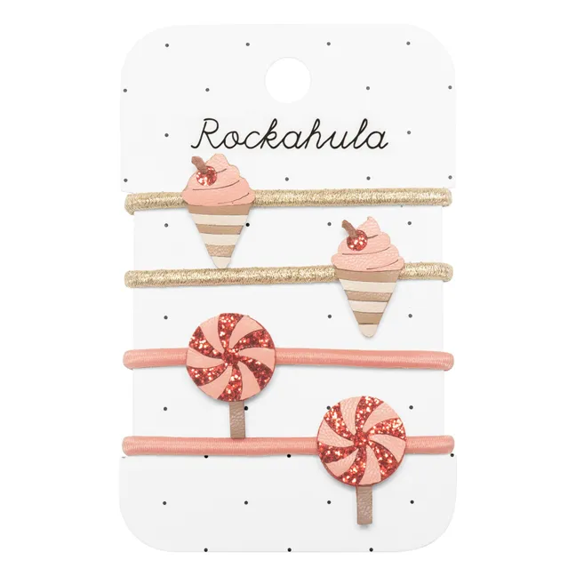 Lot de 4 Chouchous Glaces | Rose poudré
