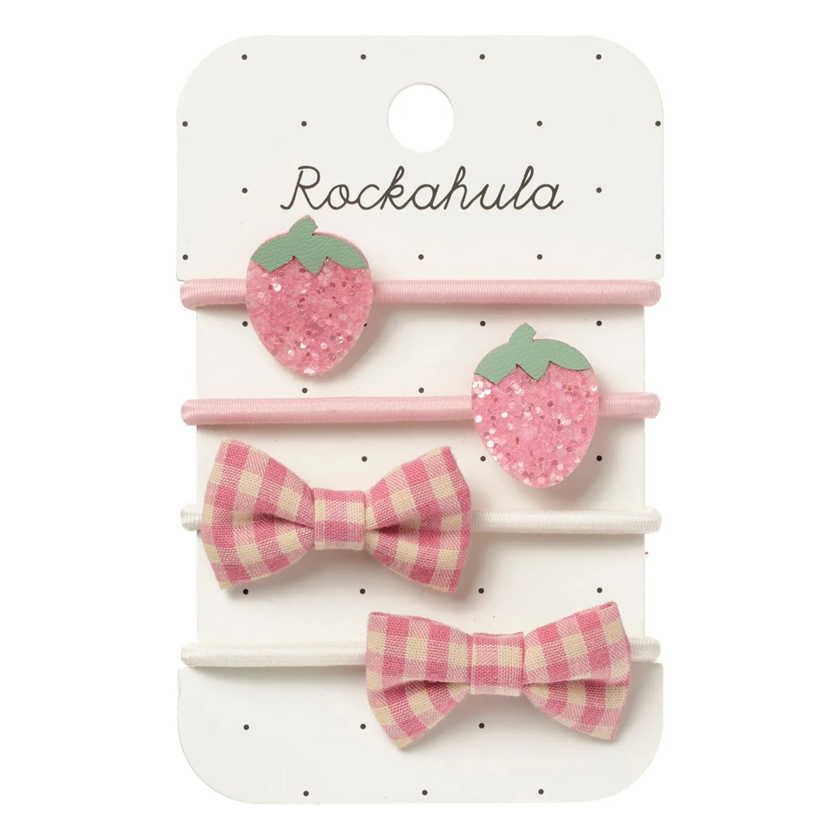 Lot de 4 Chouchous Fraises | Rose pâle- Image produit n°0