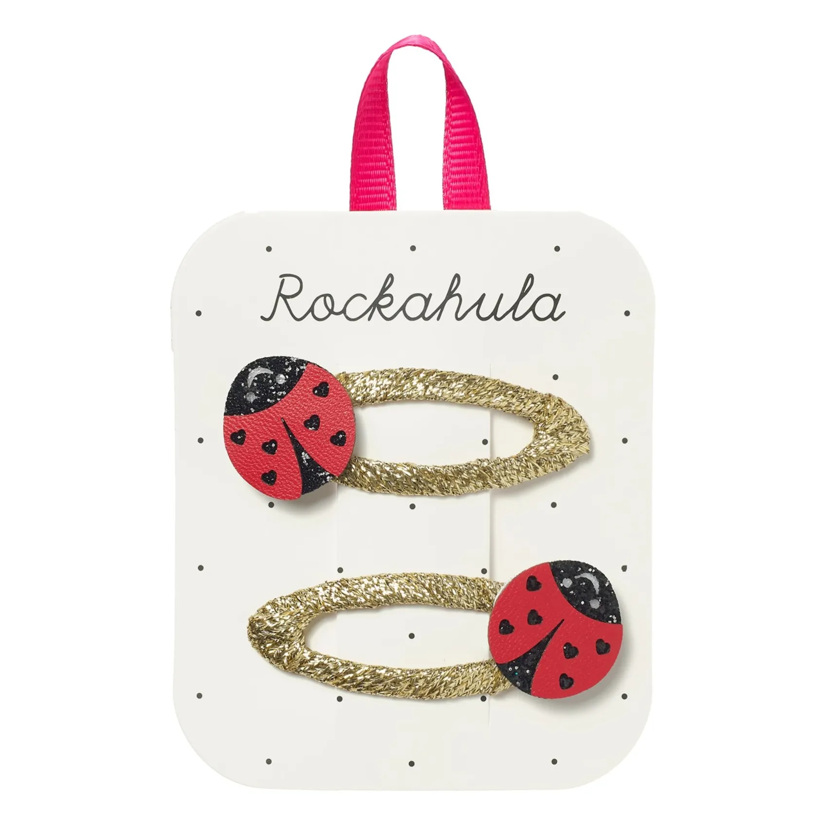 Lot de 2 Barrettes Coccinelles | Rouge- Image produit n°0