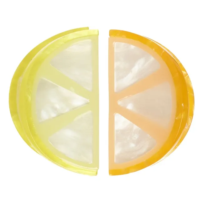 Lot de 2 Pinces Citrons | Jaune