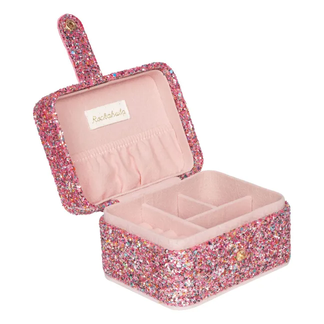 Joyero de purpurina | Oro rosado