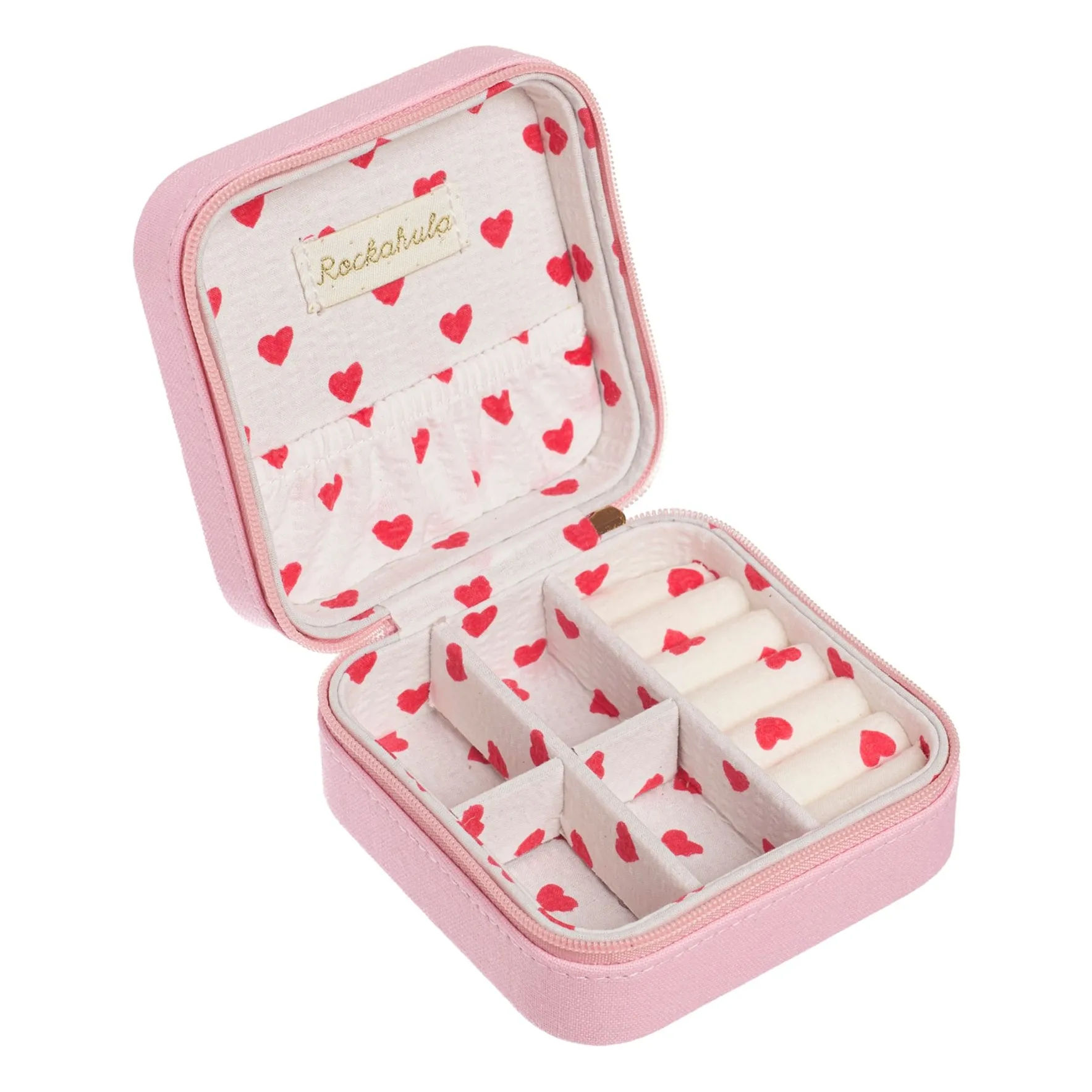 Boîte à Bijoux Cœurs | Rose pâle- Image produit n°2