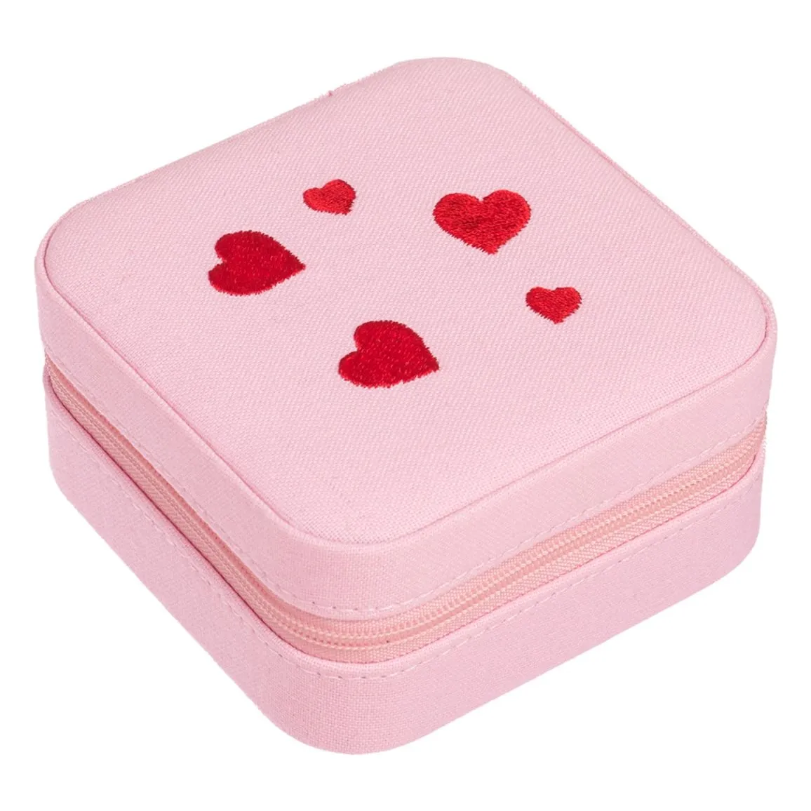 Boîte à Bijoux Cœurs | Rose pâle- Image produit n°0