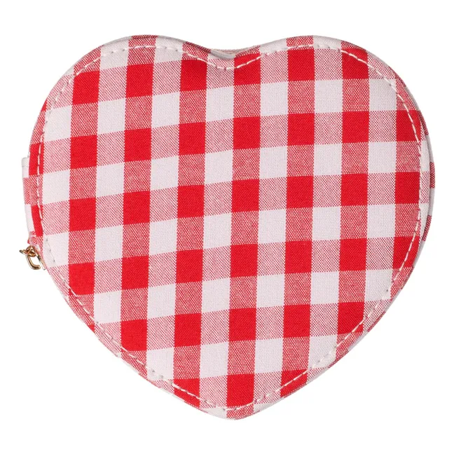 Boîte à Bijoux Cœur Vichy | Rouge