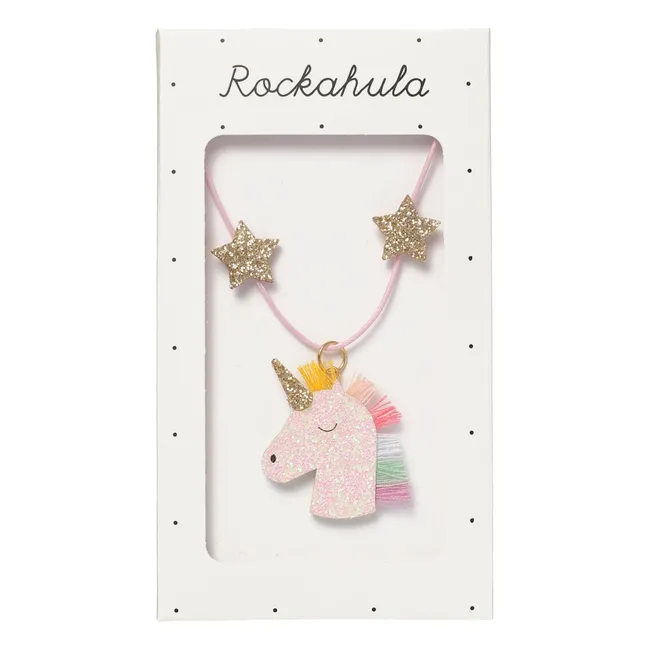 Collier Licorne | Rose pâle