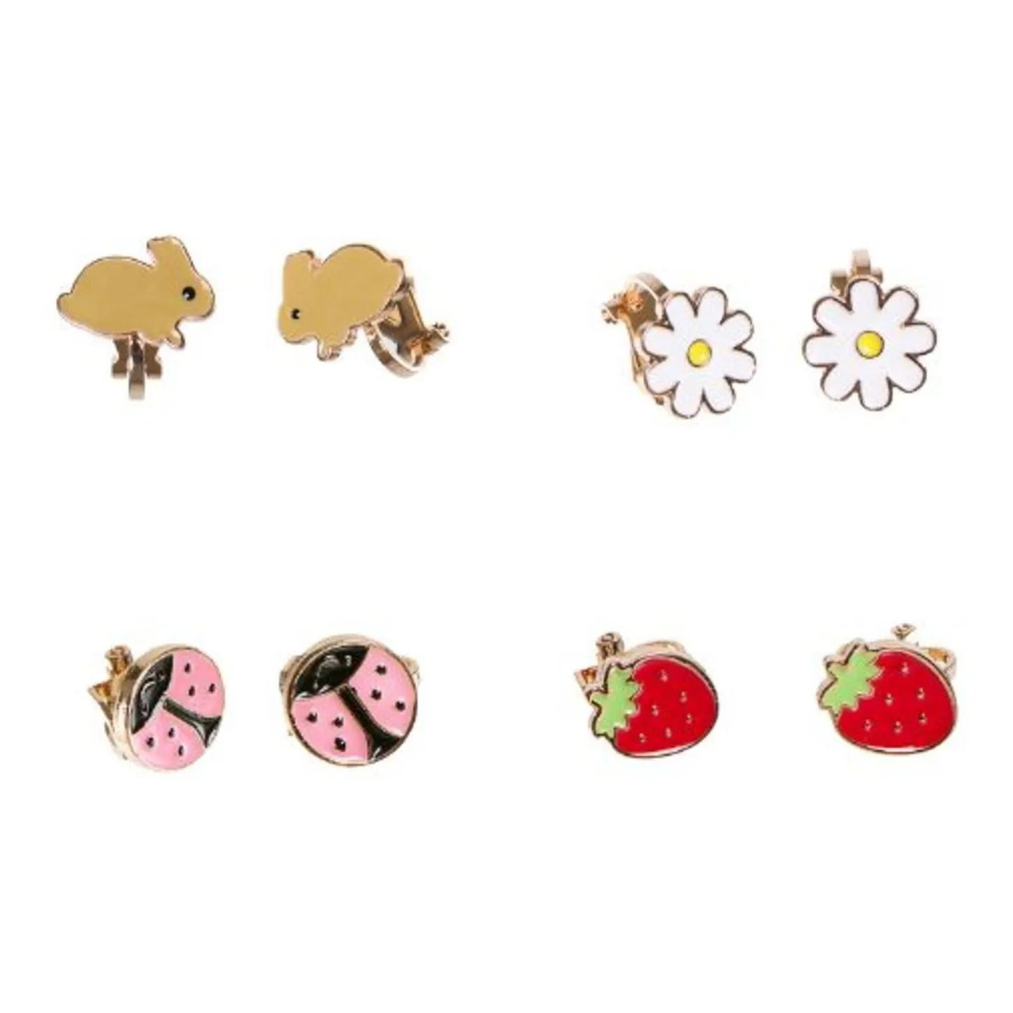 Boucles d'Oreilles Clip Jardin | Doré- Image produit n°0