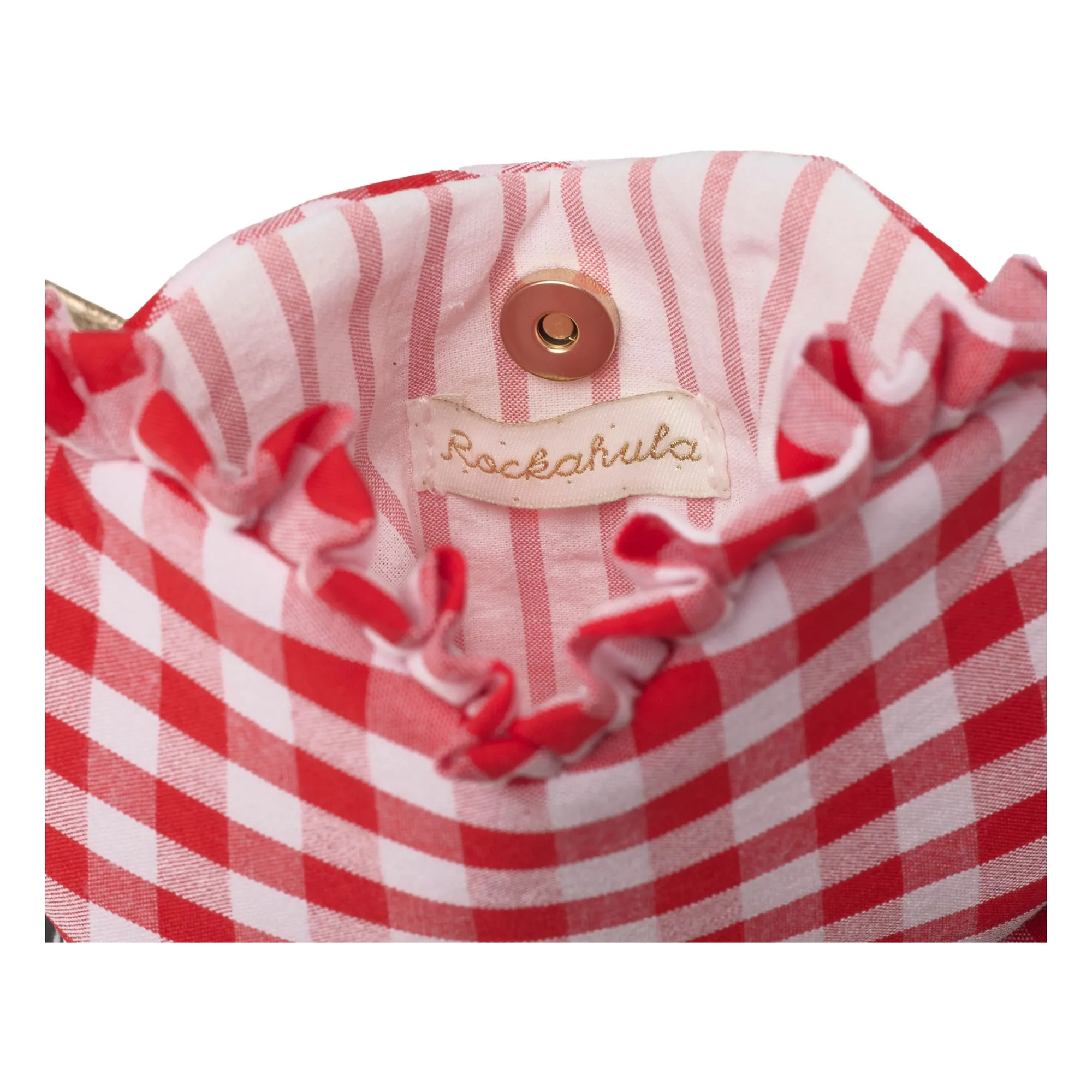 Sac Cœur Vichy | Rouge- Image produit n°1