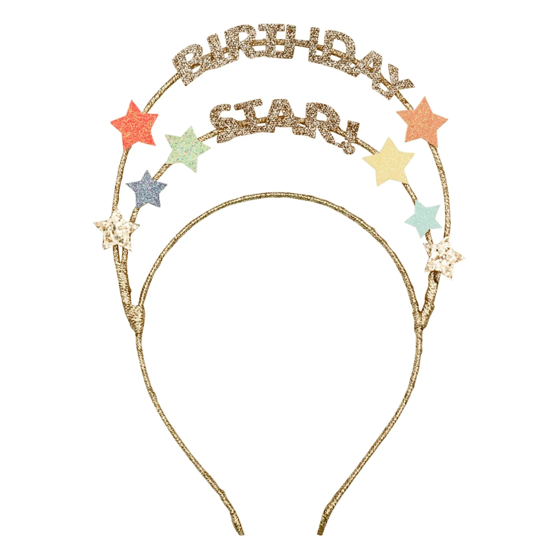 Serre-tête Anniversaire | Doré- Image produit n°0