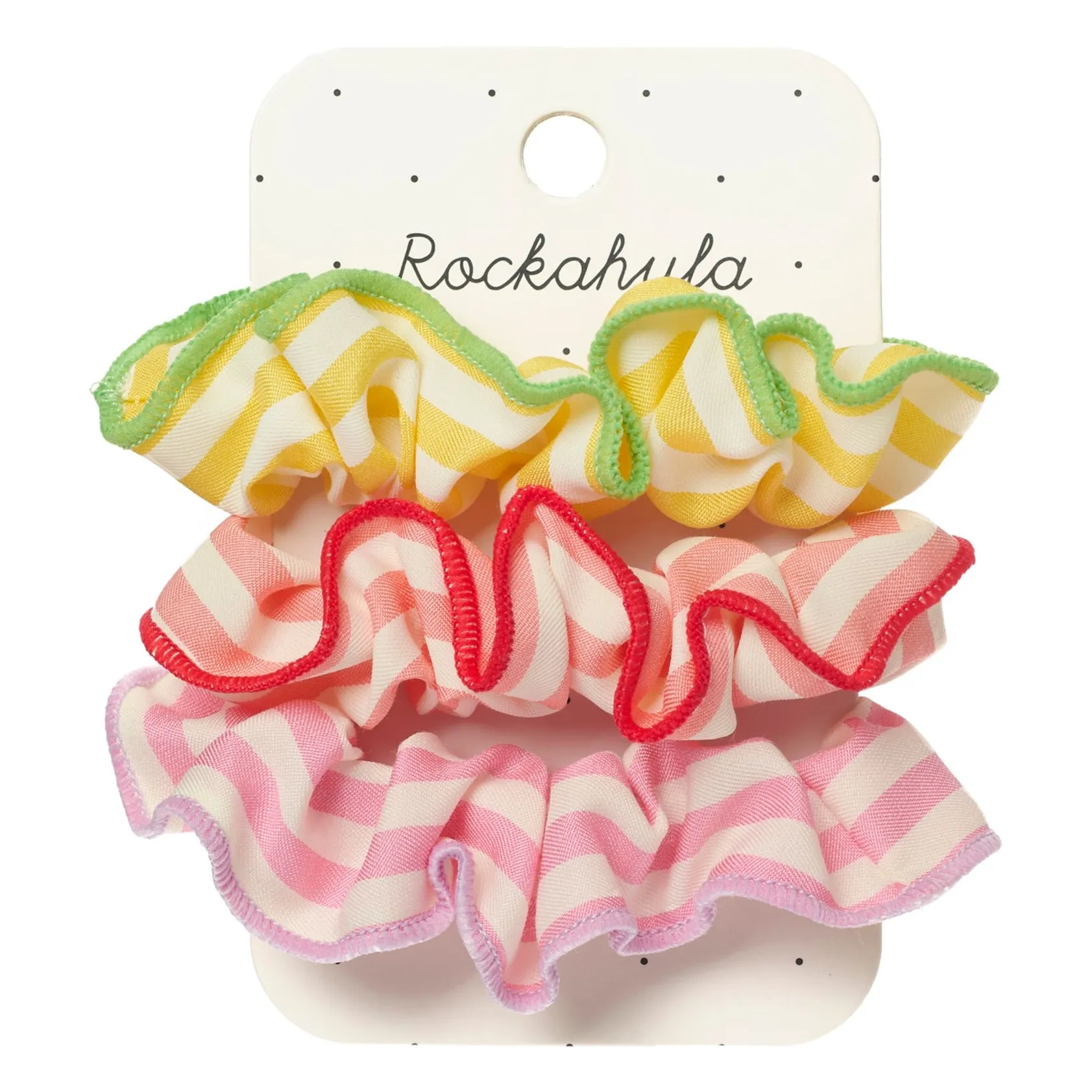 Lot de 3 Chouchous Rayés | Ecru- Image produit n°0