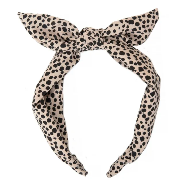 Leopard knot headband | Black