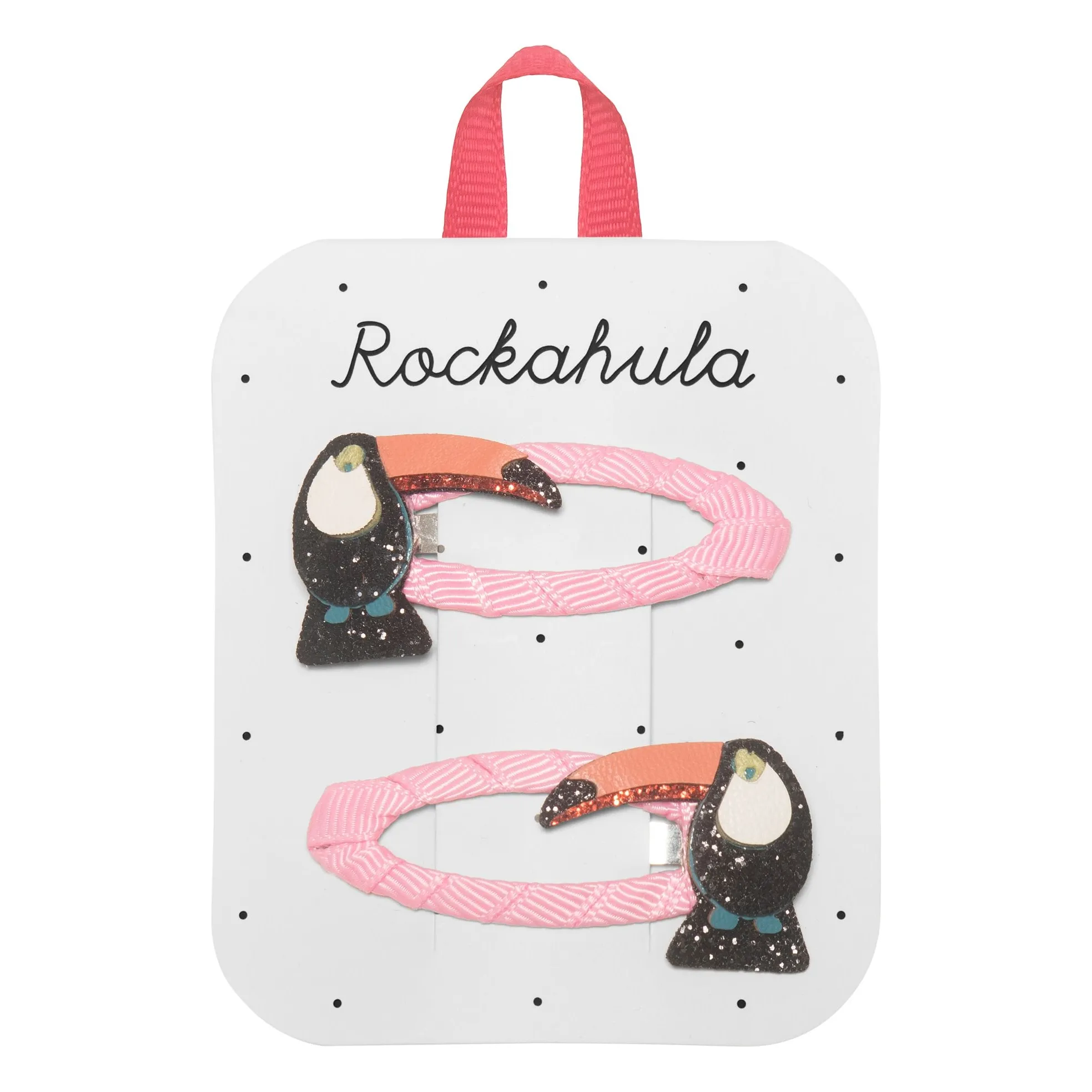 Lot de 2 Barrettes Toucans | Rose- Image produit n°0