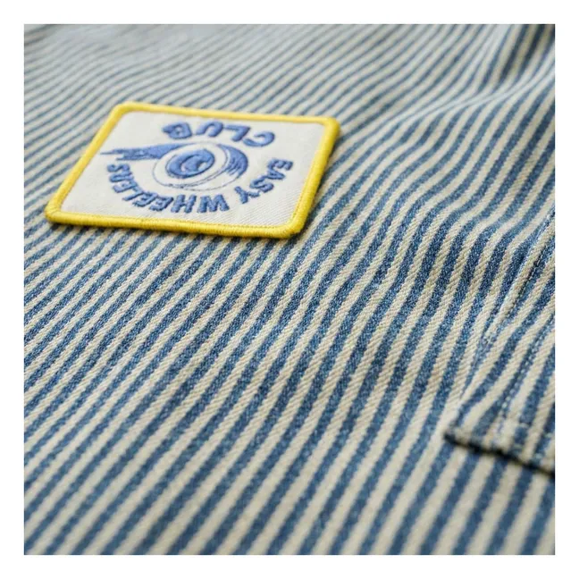 Chemise Enzo Rayée | Vert foncé