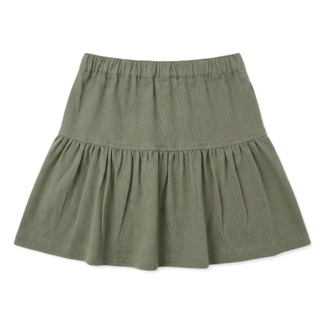 Jupe Kaya Fleurie | Vert amande