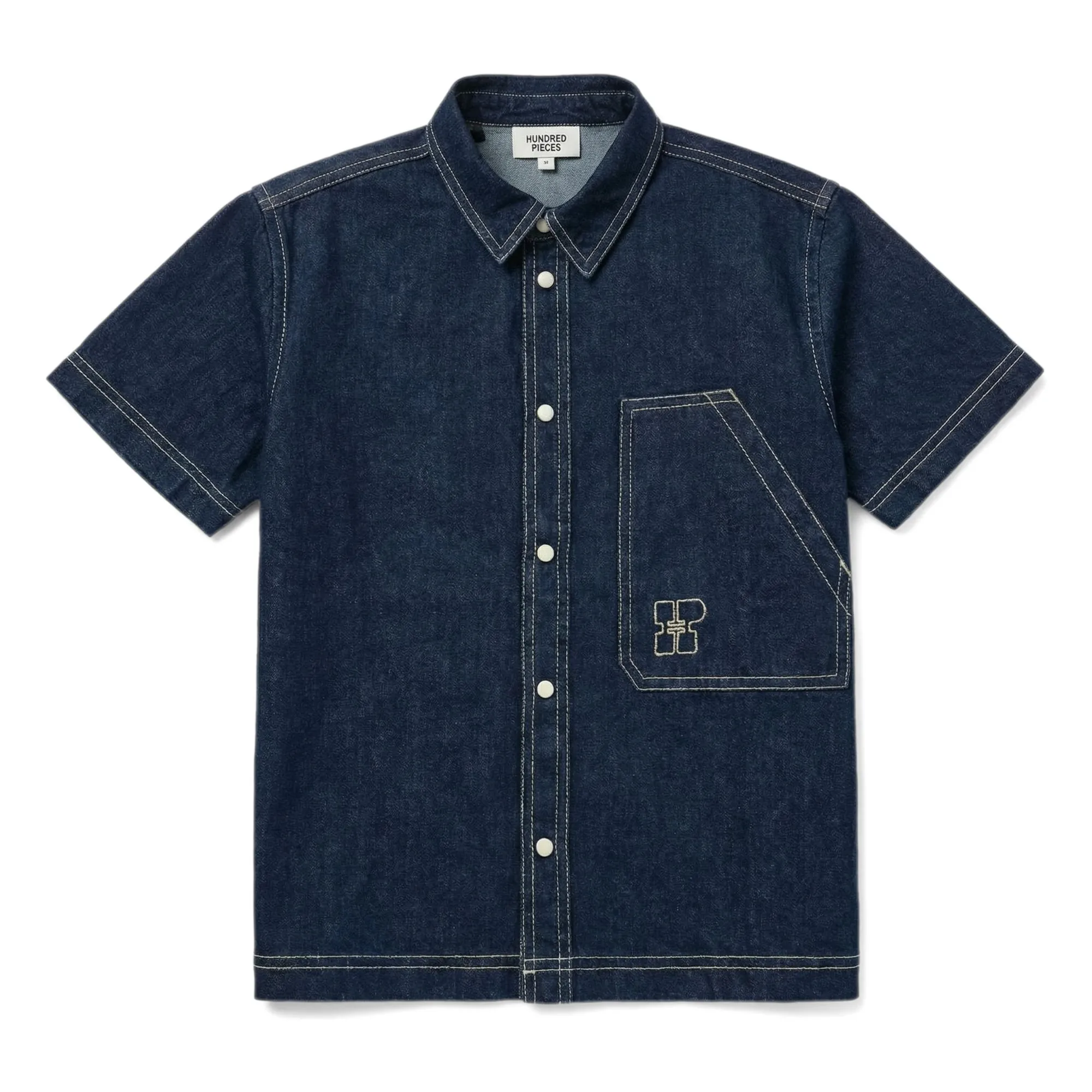 Hundred Pieces Dark Blue Wayne Denim Shirt