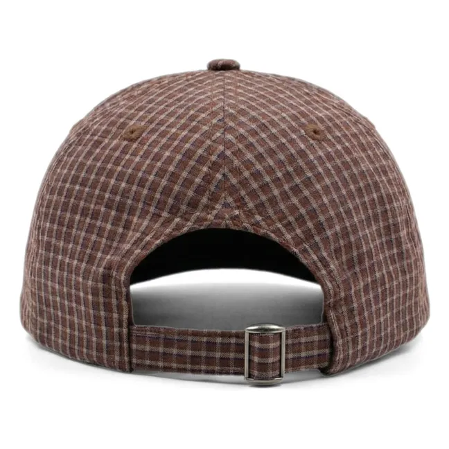 Casquette Dana Carreaux | Marron foncé