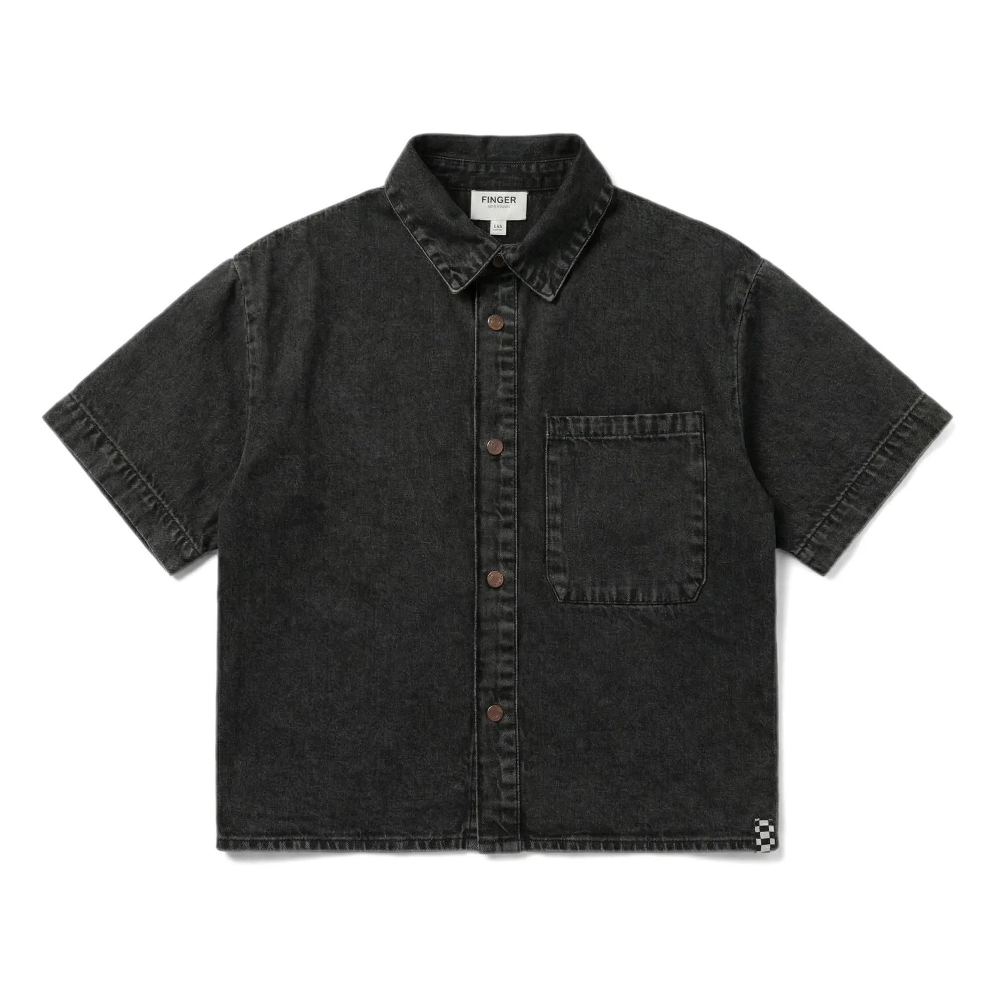 Finger In The Nose Grey Harper Denim Shirt