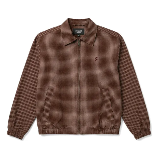 Veste Sage Carreaux | Marron foncé