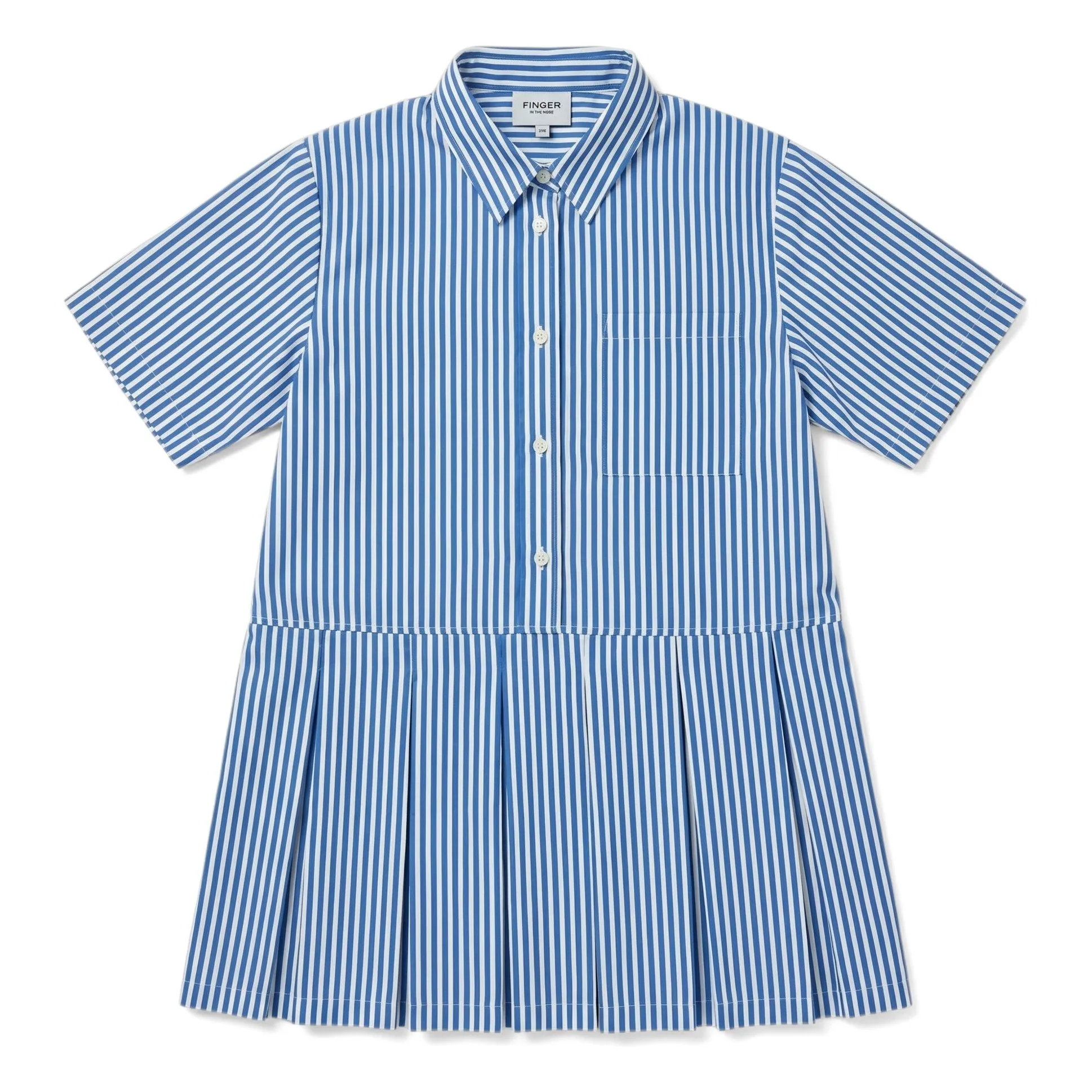 Finger In The Nose Blue Dakota Striped Dress