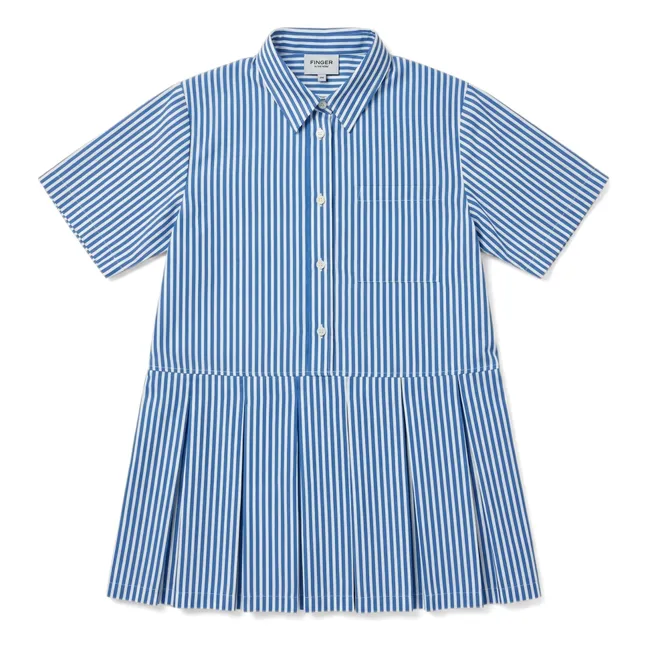 Vestido de rayas Dakota | Azul