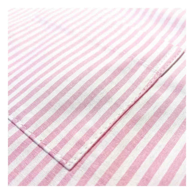 Vestido de rayas Dakota | Rosa Pálido