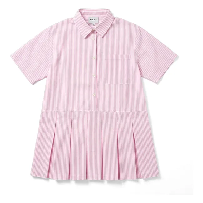 Vestido de rayas Dakota | Rosa Pálido