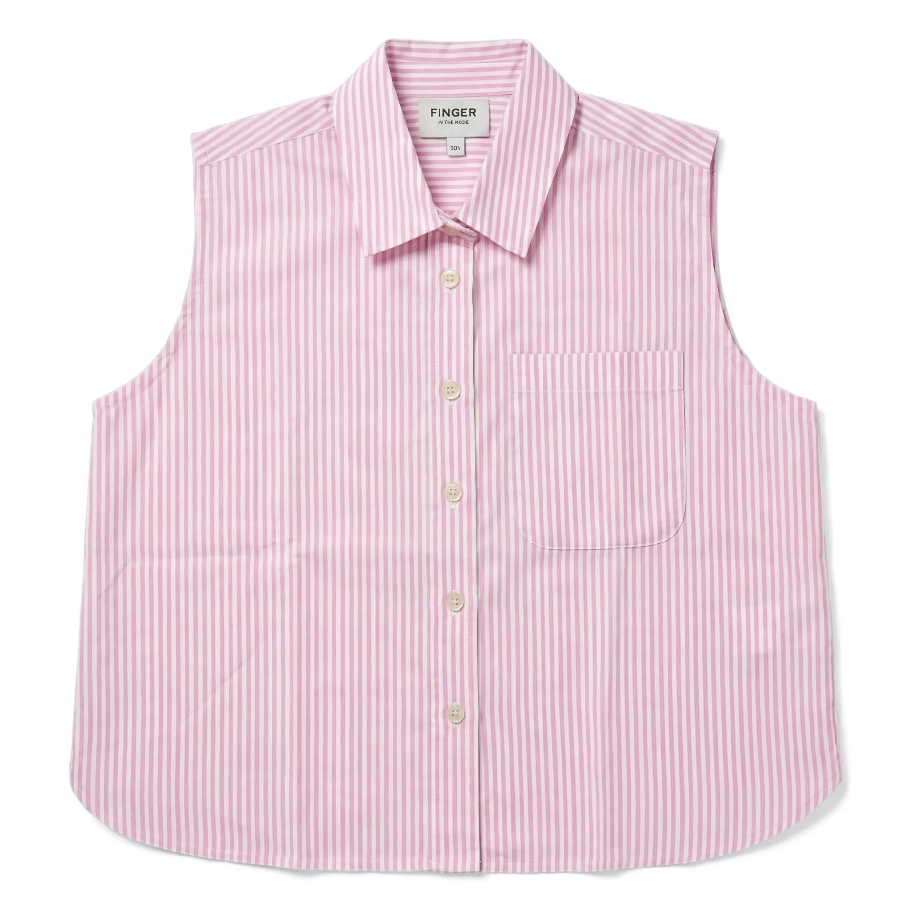 Chemise Sans Manches Ella Rayée | Rose pâle- Image produit n°0