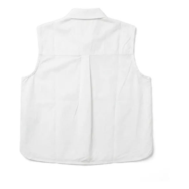 Chemise Sans Manches Ella | Blanc