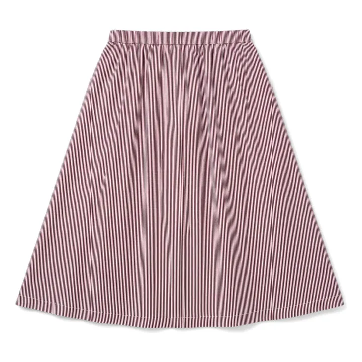 Falda Lina a rayas | Ladrillo- Imagen del producto n°0