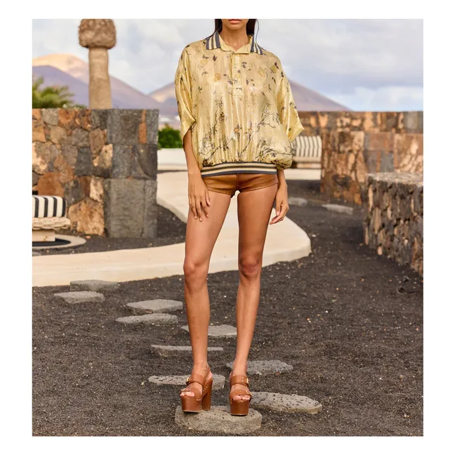 Blouse Jaca Métallisée Soie | Doré