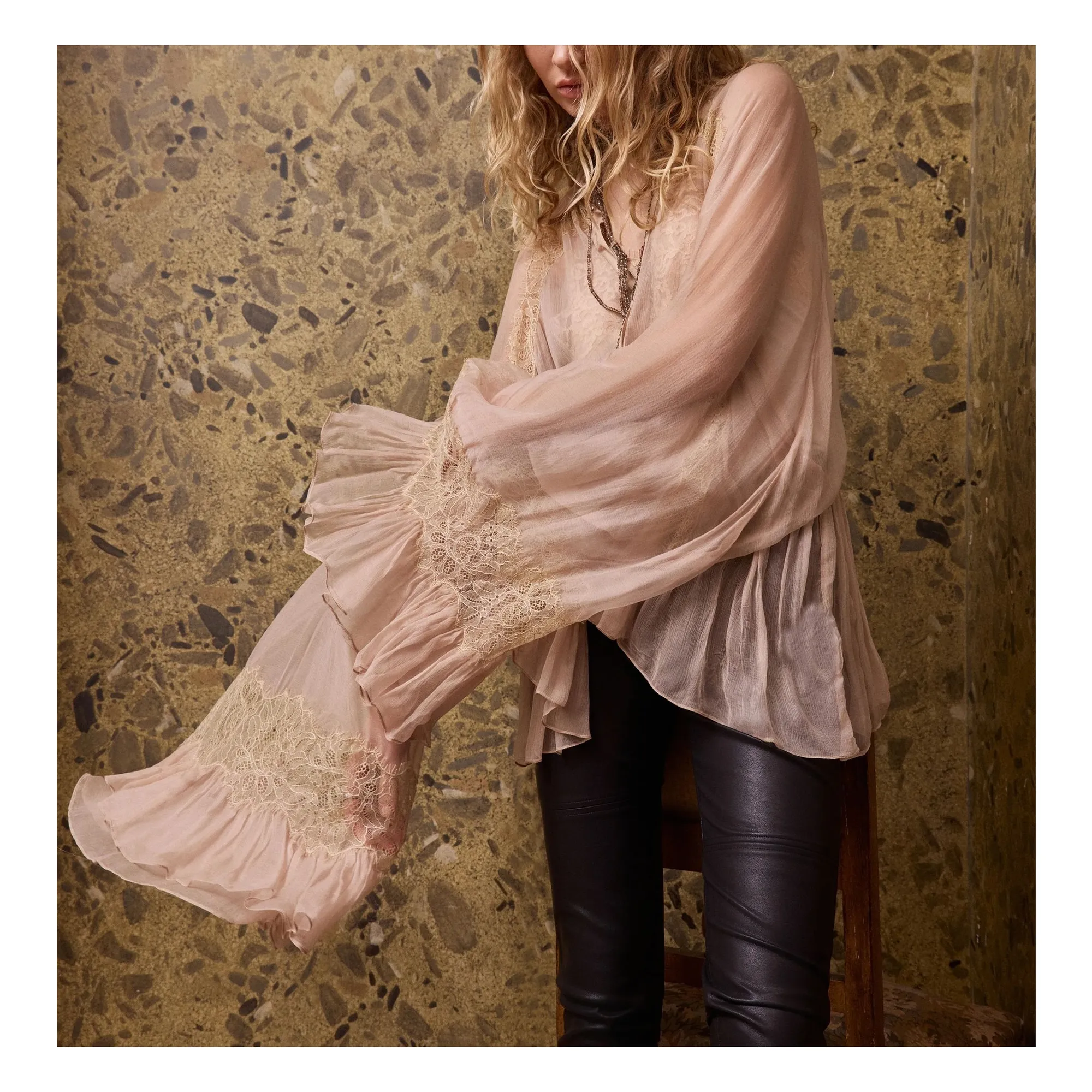 Blouse Deccala | Rose- Image produit n°1