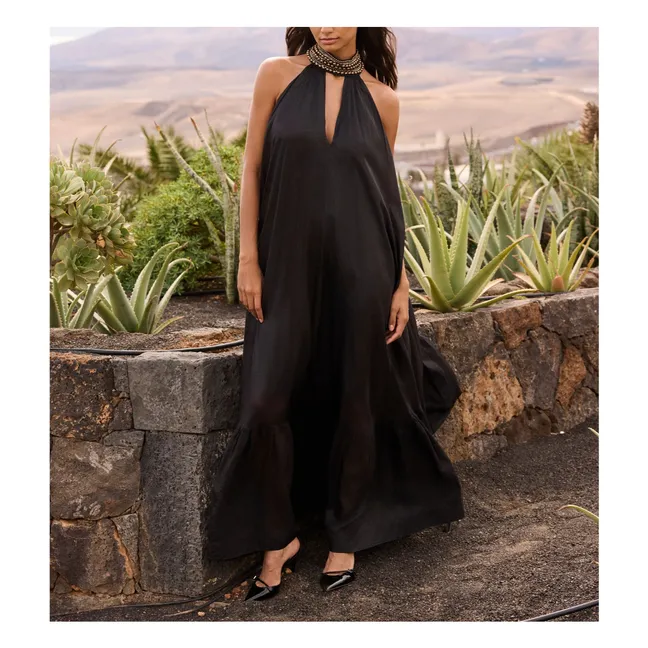 Robe Lumon Métallisée | Charbon