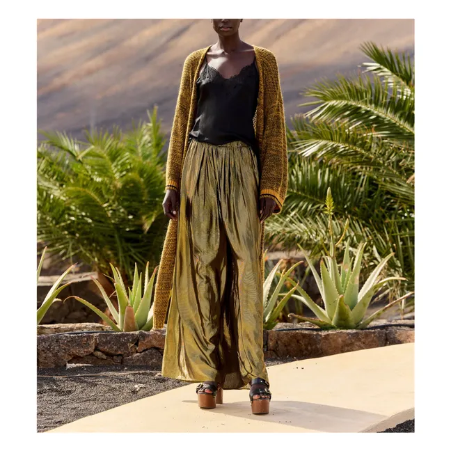 Pantalon Leone Métallisé | Charbon