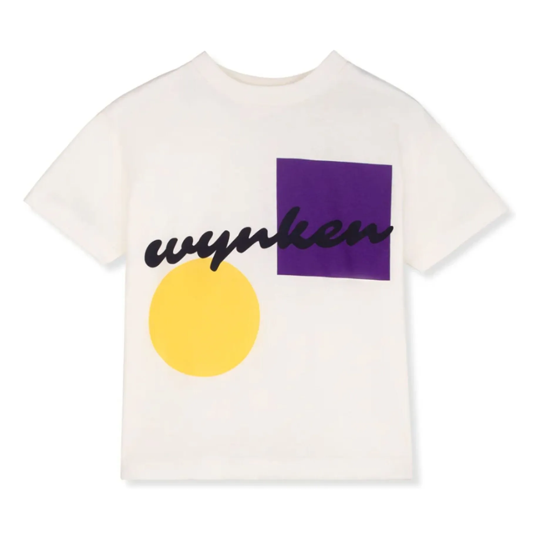 Wynken Ecru Geometric T-Shirt Organic Cotton