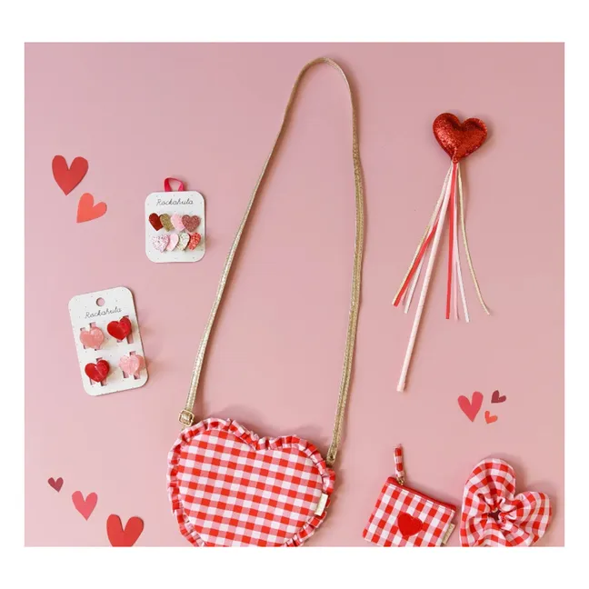 Magic Glitter Heart Wand | Red