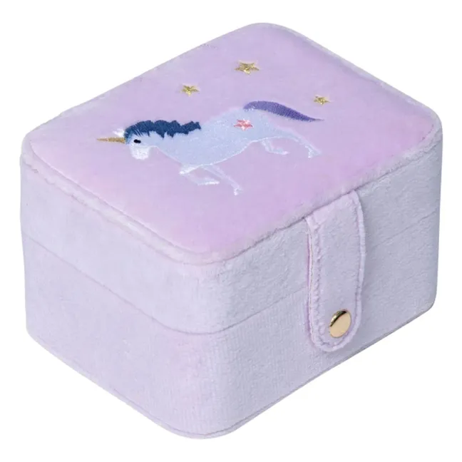 Boîte à Bijoux Licorne | 	Lilas