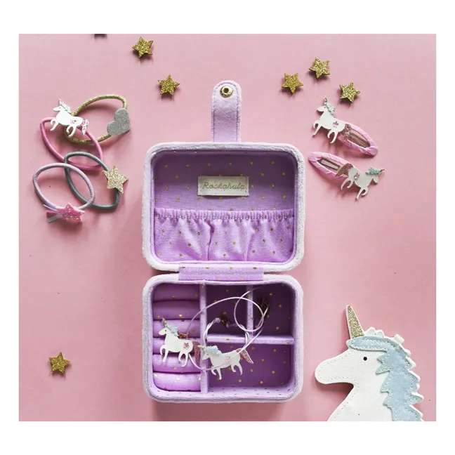 Boîte à Bijoux Licorne | 	Lilas