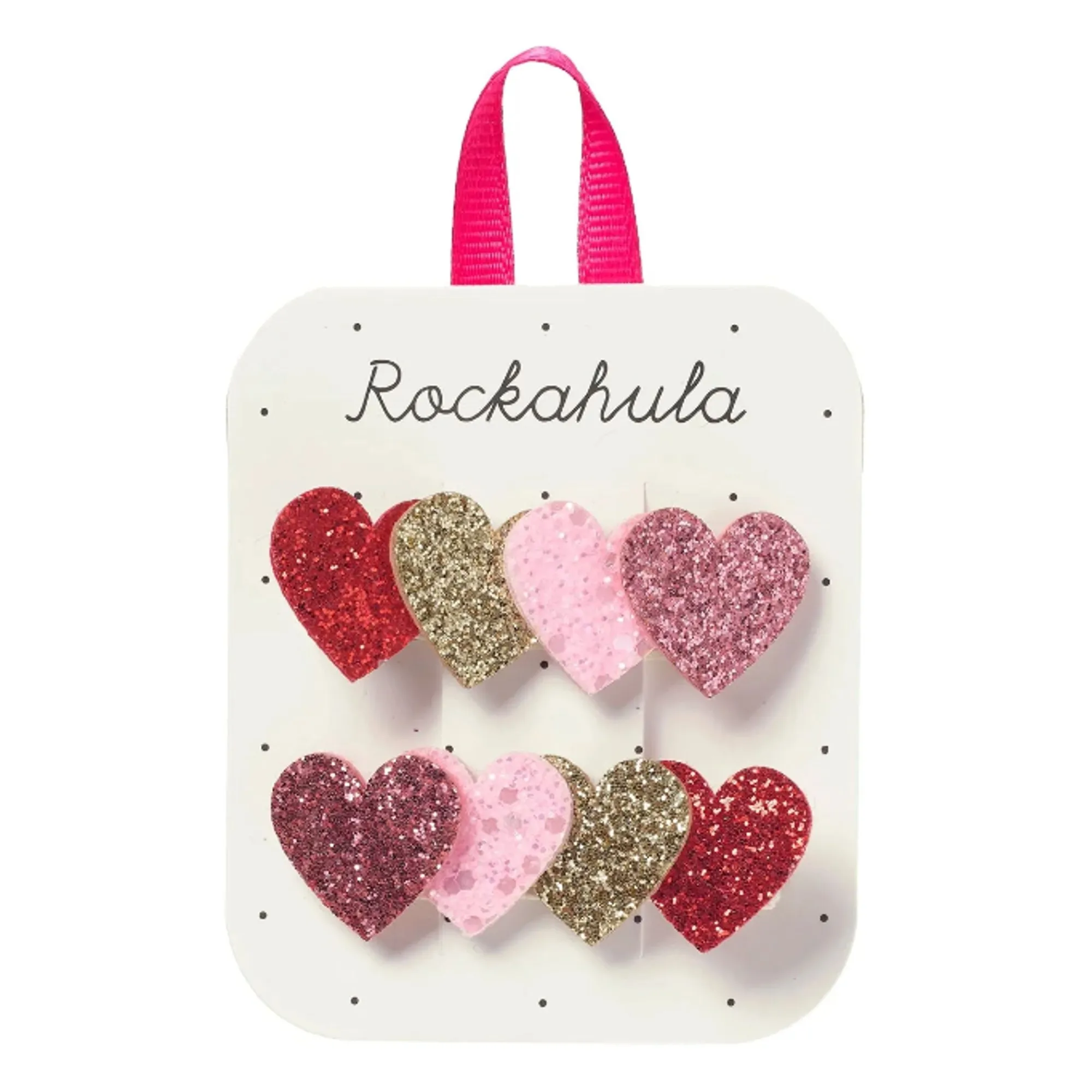 Lot de 2 Barrettes Cœurs | Rose- Image produit n°0