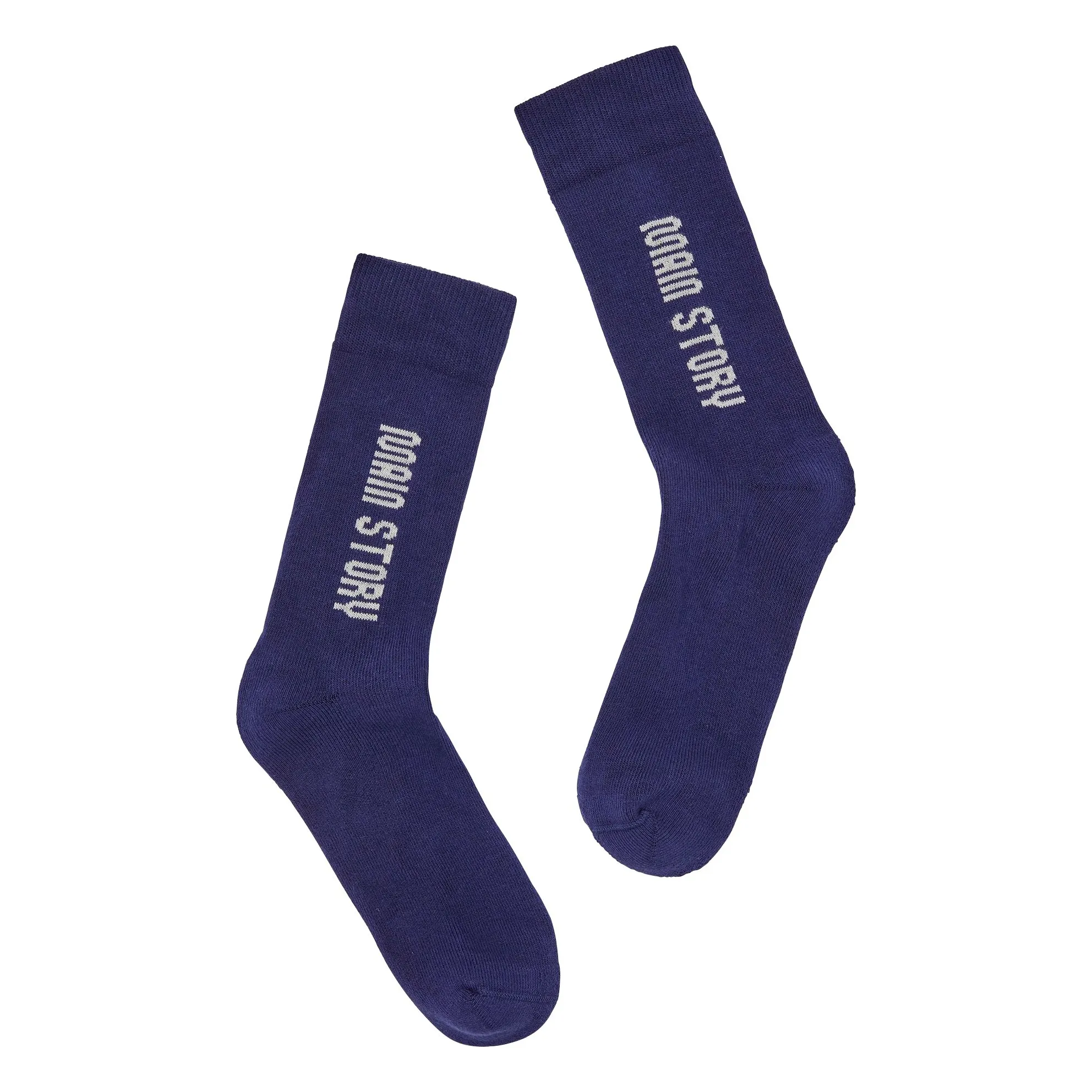 Main Story Navy Blue Organic Cotton Socks