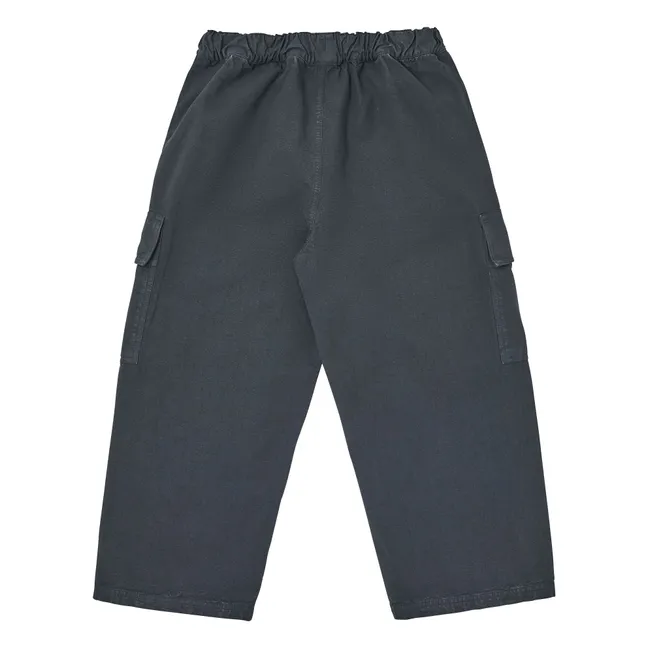 Pantalon Cargo Coton Bio | Gris anthracite